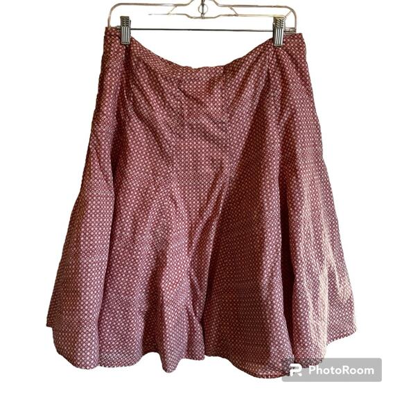 Modbe women’s skirt xl a-line orange white - Picture 1 of 6